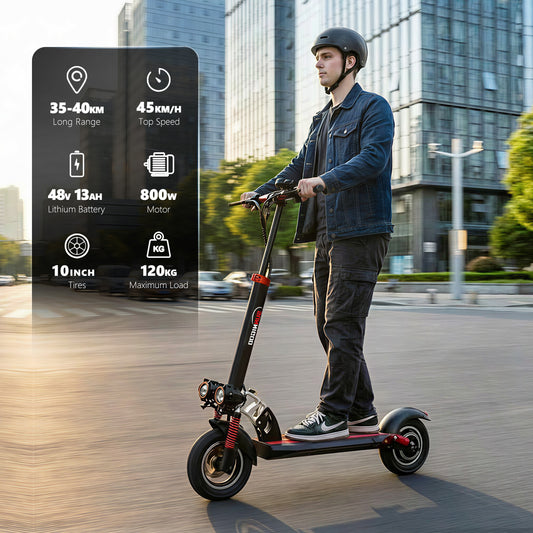 SUNNIGOO ES-N3MAX | EU Legal Electric Scooter | 45km/h Max Speed | 48V 13Ah Battery | 10" Off-Road Tire | Foldable with Seat