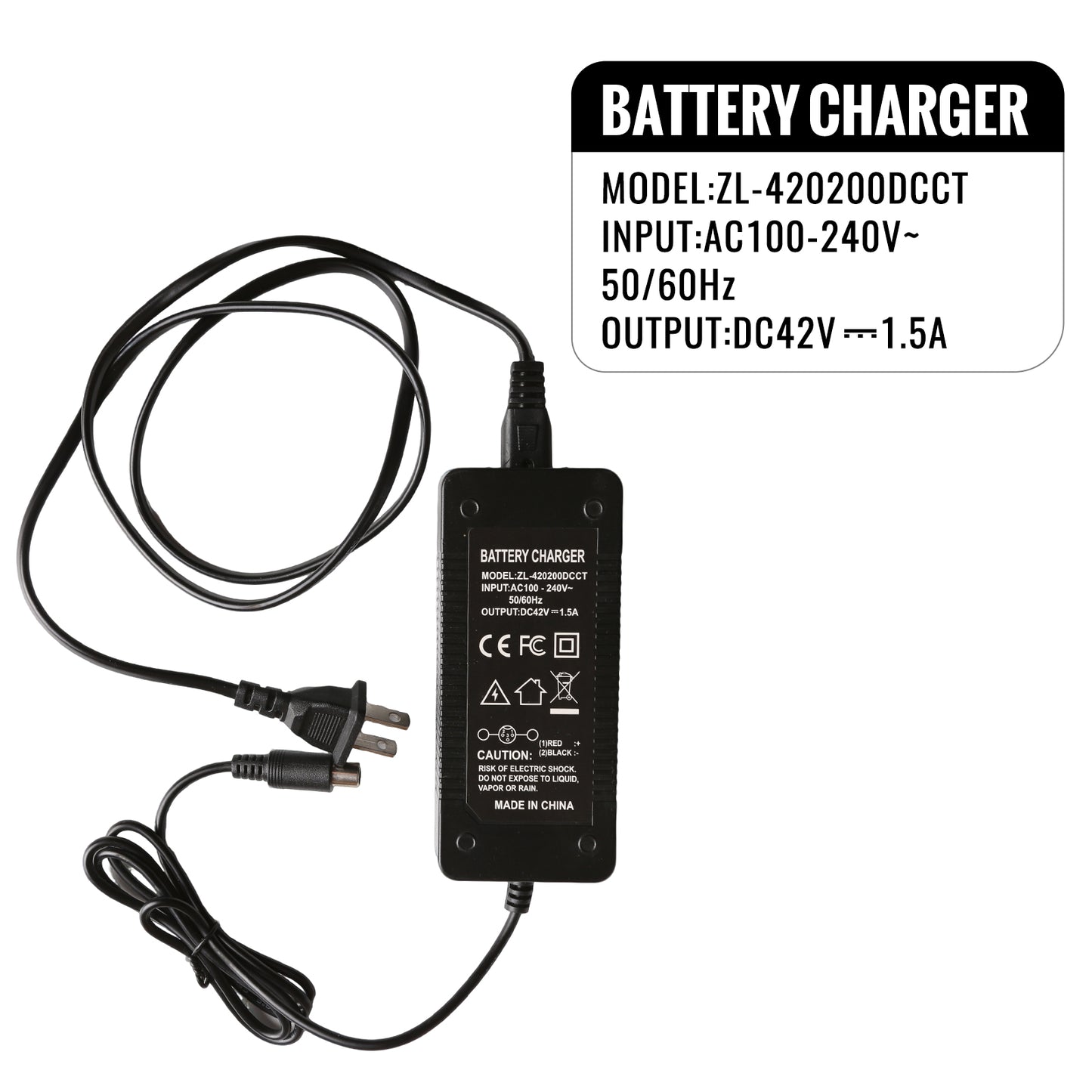 Electric Scooter Charger 42V-1.5A
