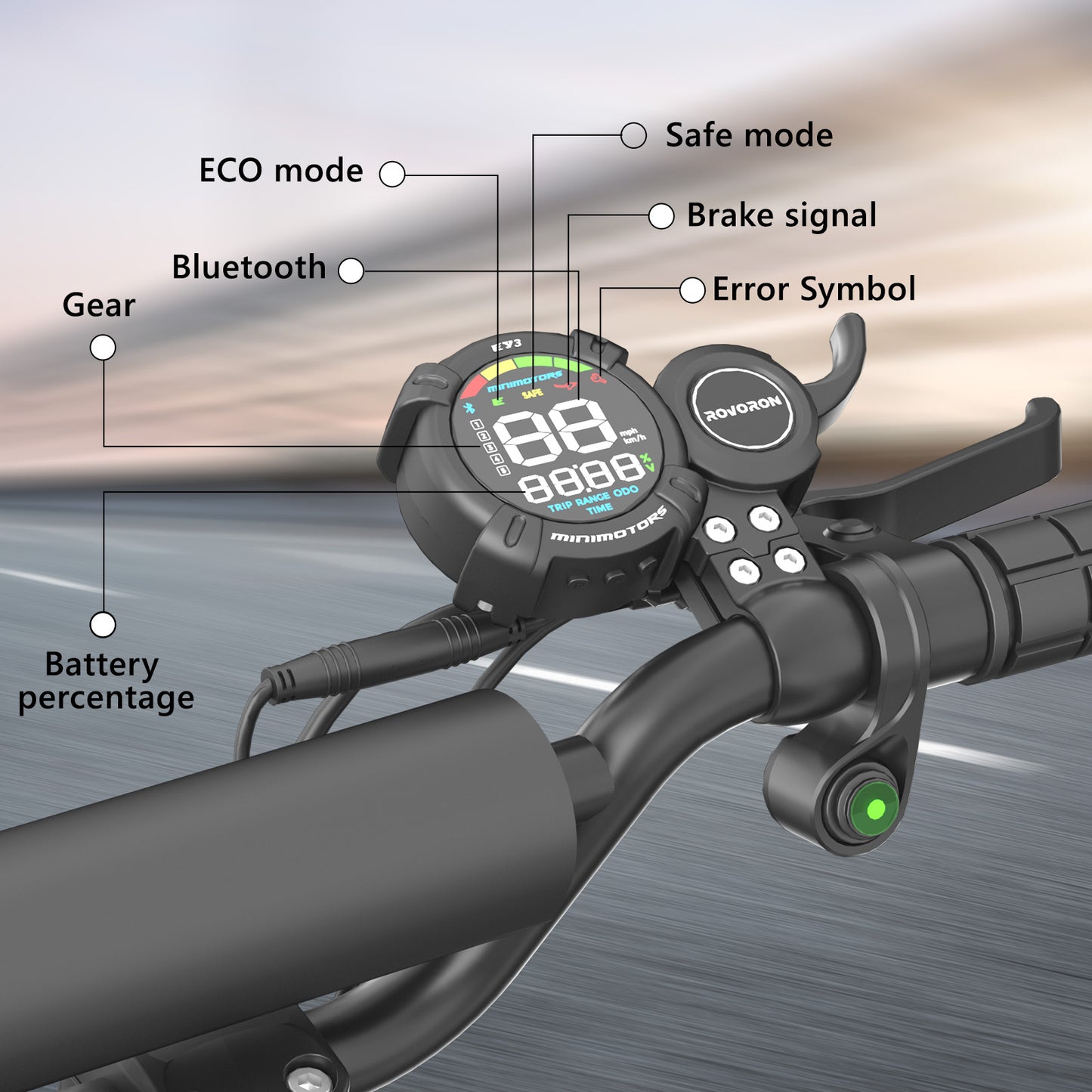 SUNNIGOO-X3-minimotors-display-integrated-LED-lighting-system