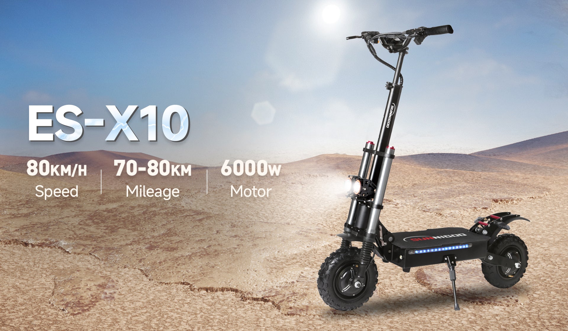 SUNNIGOO ES-X10 E-scooter Show