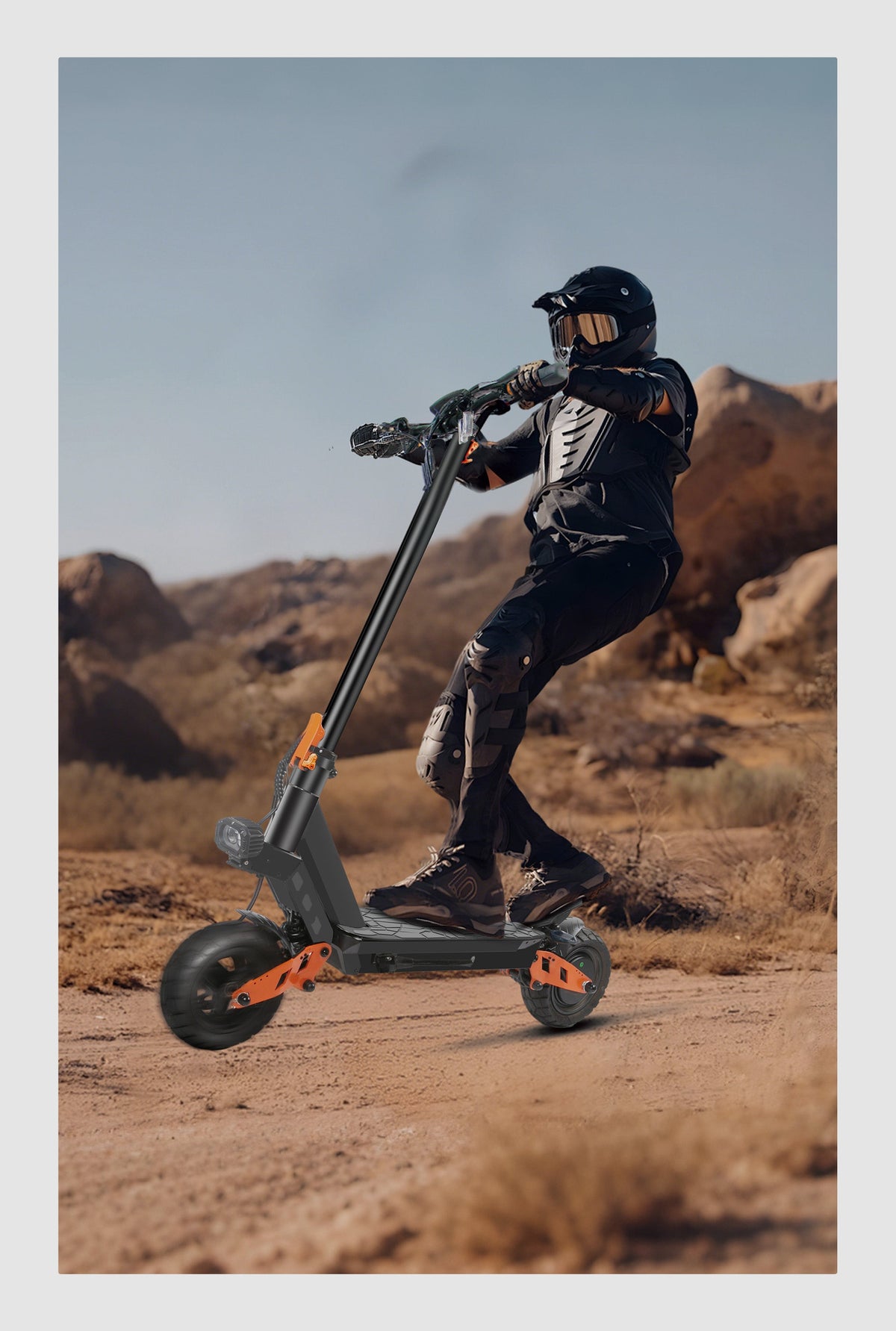 SUNNIGOO X11 foldable electric scooter with 10-inch pneumatic tires for stable riding