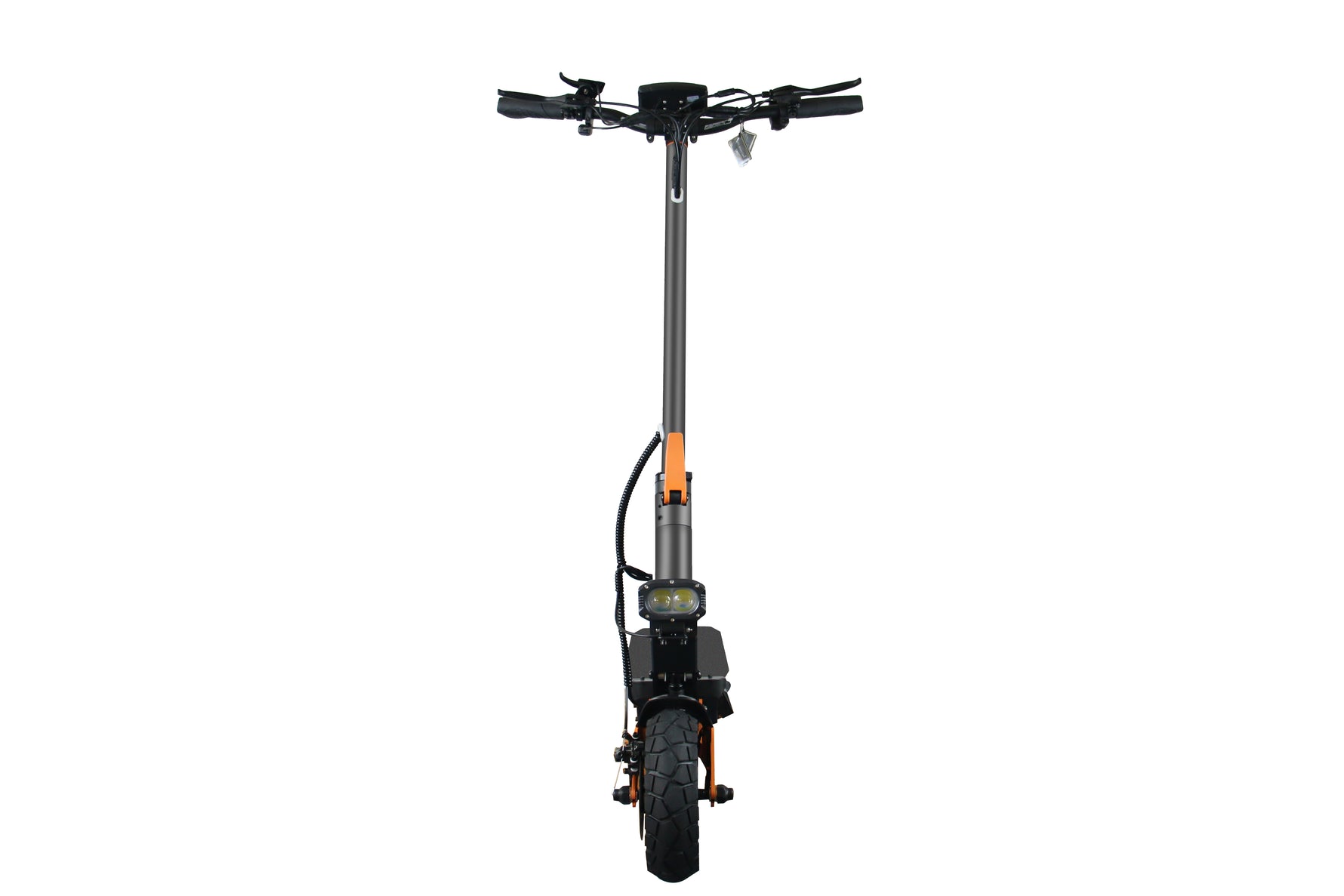 10-inch pneumatic tires with tubes for comfortable ride on asphalt and cobblestones