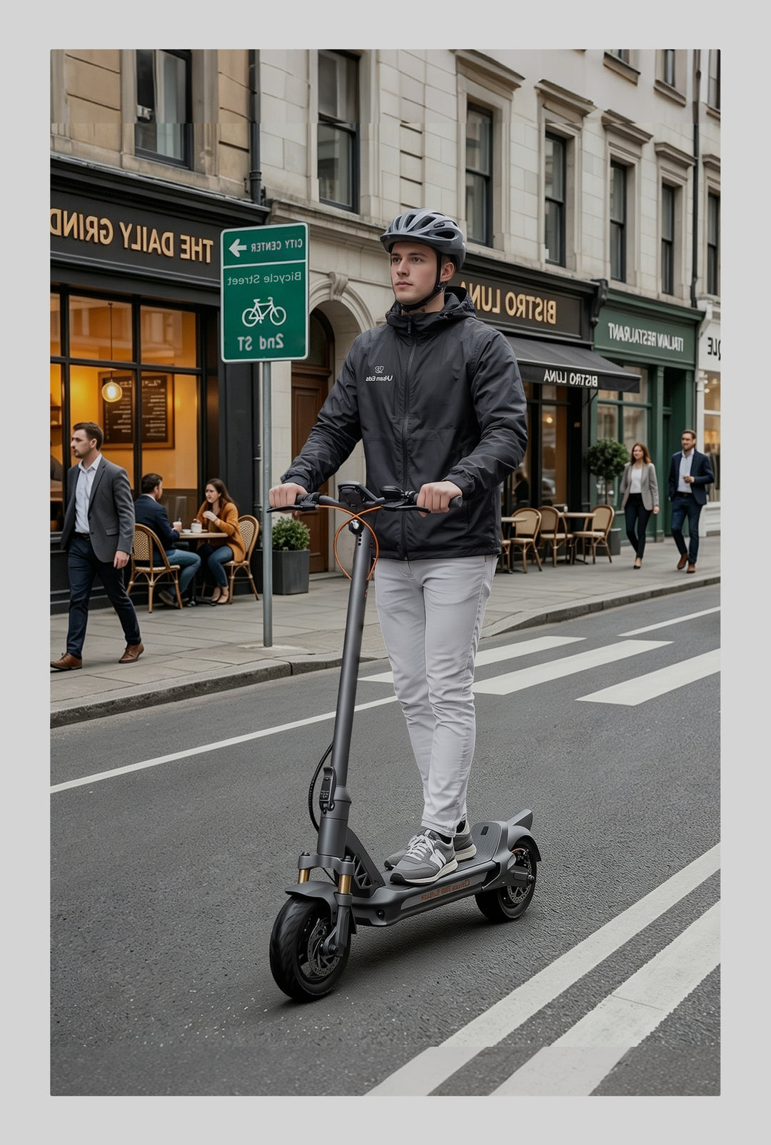 SUNNIGOO N9 1200W Electric Scooter for Adults | 48V 18Ah Long Range E-Scooter with Dual Suspension & Smart App/Fingerprint Unlock
