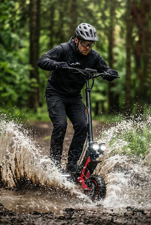 SUNNIGOO X7PRO Electric Scooter |48V 21Ah 60Km Max Range LCD Digital Meter 60-65Km/h Max Speed  Front+ Rear Disc Brake | 11" Off-Road Tires