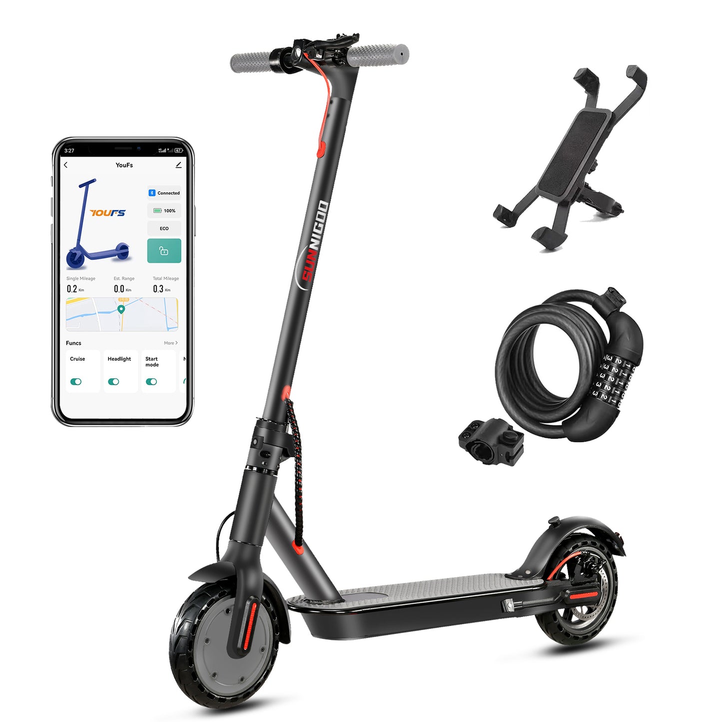 N7PRO Electric Scooter | 35Km Range 25Km/h Speed  350W Motor  36V 10.4Ah  Battery