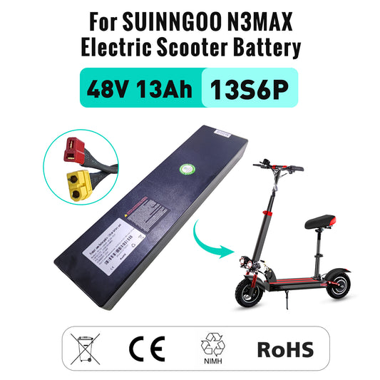 Original 48V 13Ah for SUNNIGOO N3MAX Electric Scooter Lithium Battery 13S6P