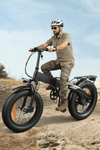 SUNNIGO B1 Adult Folding Electric Bike 20x4.0 Fat Tire Electric Bike Carrying capacity 48V 12.5AH Battery 7-Speed 250W EU Standard Ebike