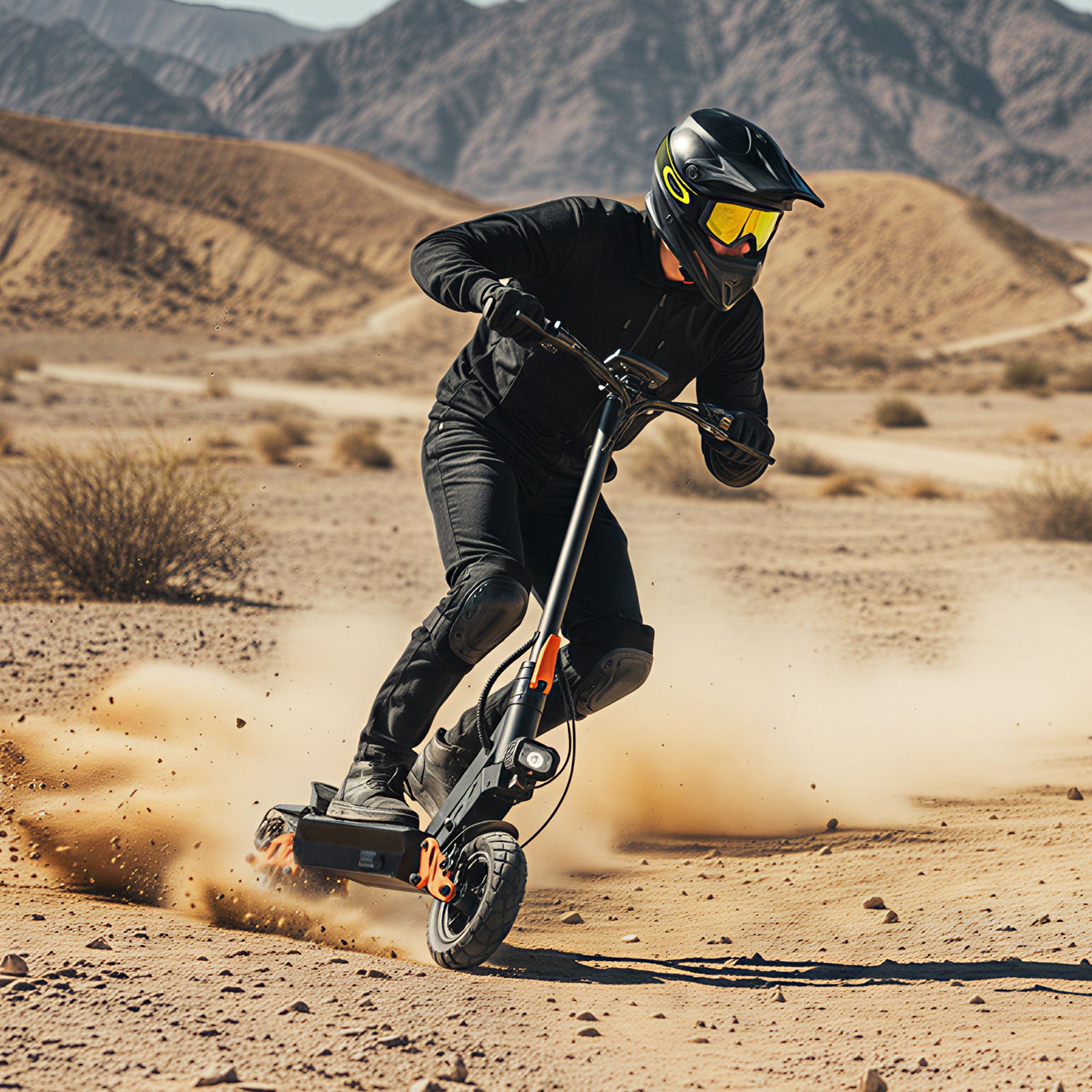 800W brushless motor rear drive system on SUNNIGOO X11 electric scooter
