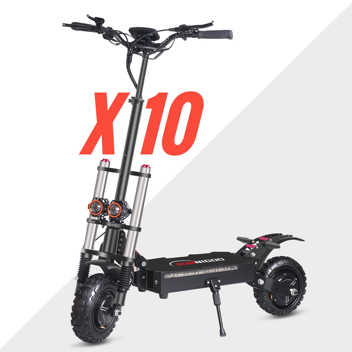 SUNNIGOO X10 Electric Scooter | 80Km/h, 120Km Range & 200Kg Load, 2800W Dual Motor