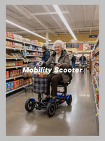 Foldable electric mobility scooter for adults with seat and 10-inch tires