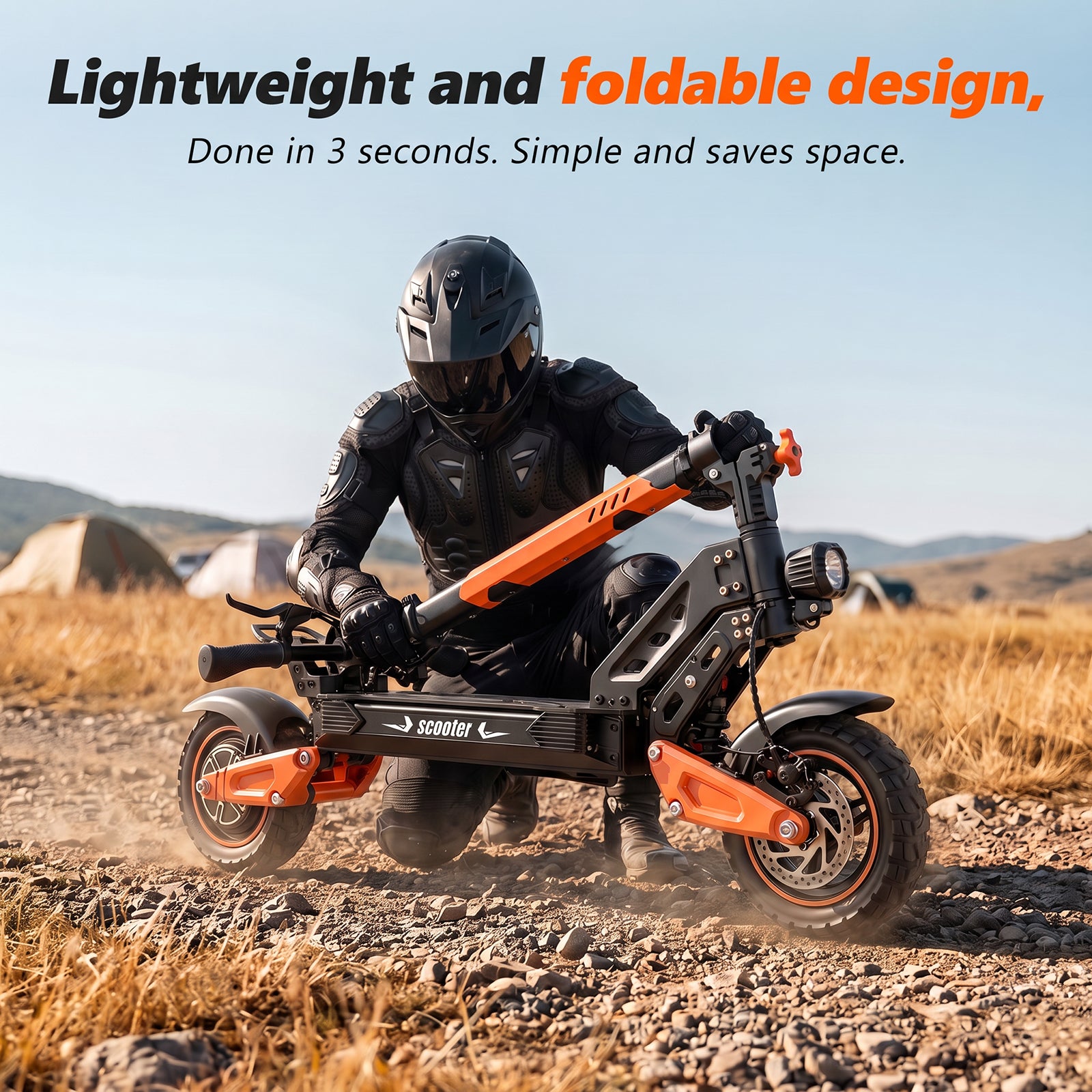 sunnigoo X2MAX Lightweight and foldable design