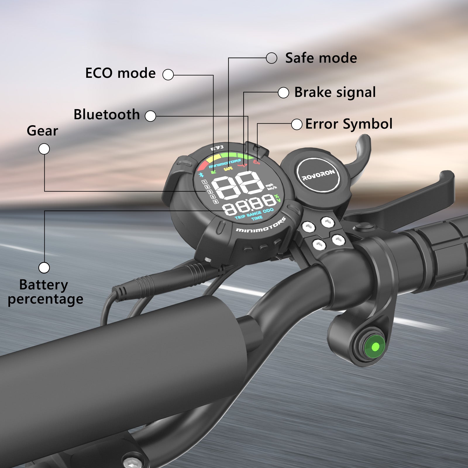 SUNNIGOO-X3-minimotors-display-integrated-LED-lighting-system