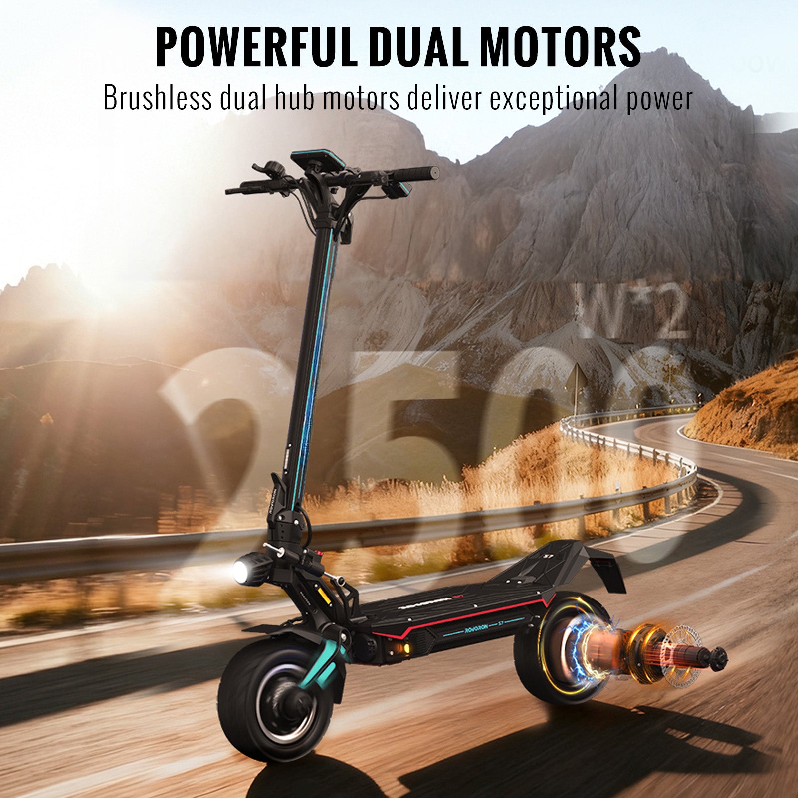 SUNNIGOO S7 powerful dual motors
