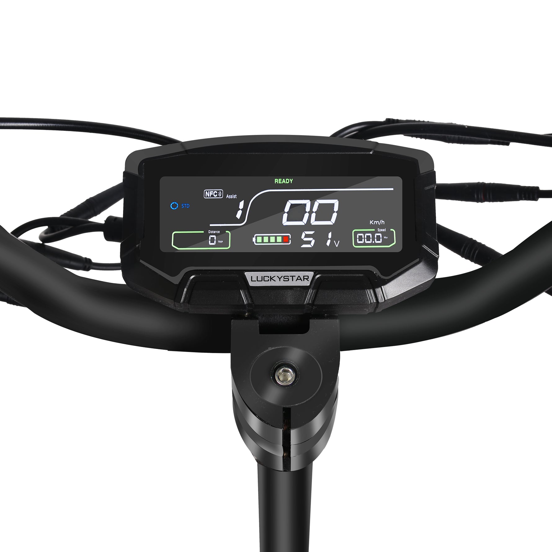 Smart LED digital display showing speed and battery level of SUNNIGOO X11
