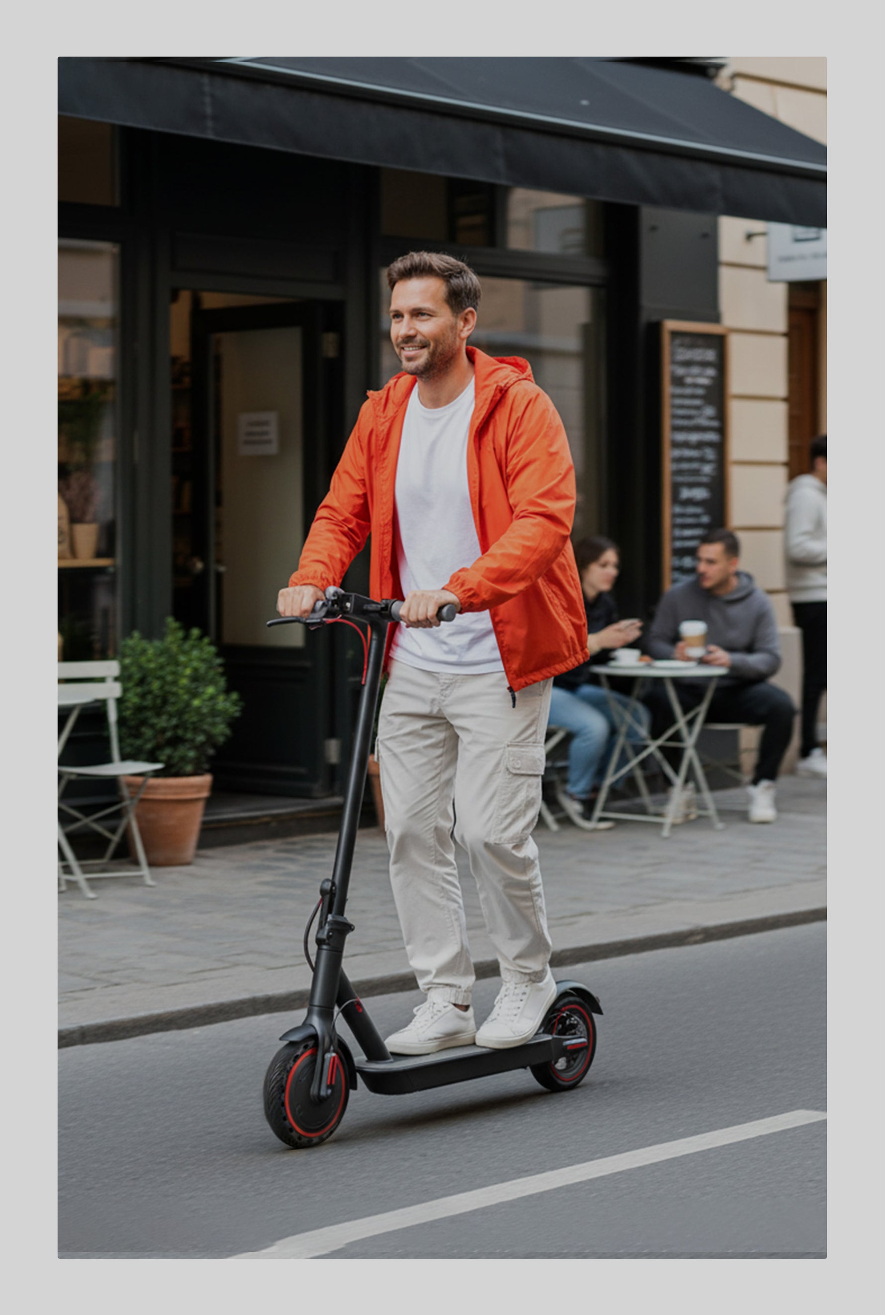 SUNNIGOO foldable electric scooter with free lock and phone holder EU road legal