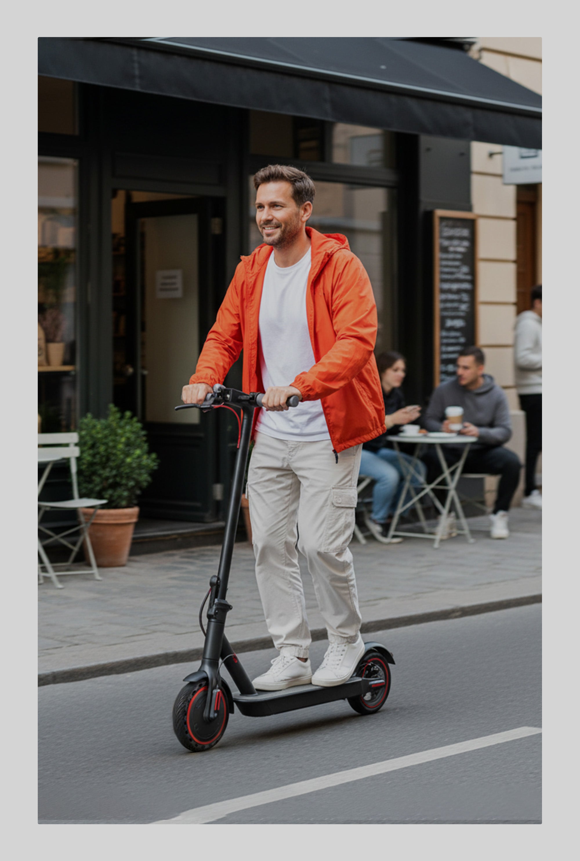 SUNNIGOO foldable electric scooter with free lock and phone holder EU road legal