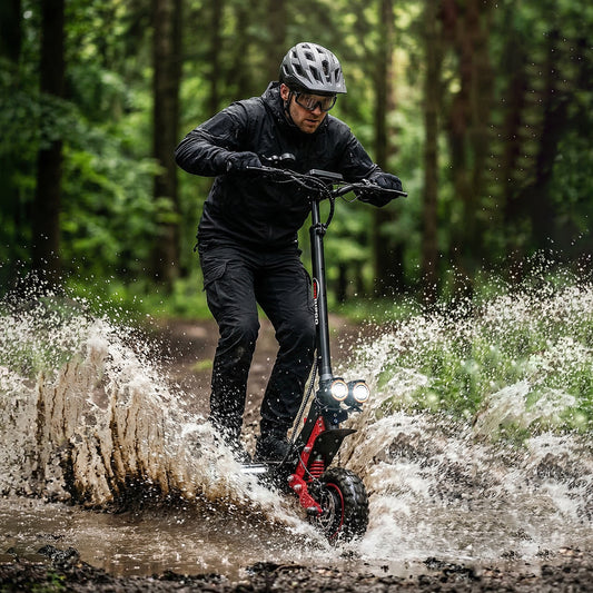 SUNNIGOO X7PRO Electric Scooter |48V 21Ah 60Km Max Range LCD Digital Meter 60-65Km/h Max Speed  Front+ Rear Disc Brake | 11" Off-Road Tires