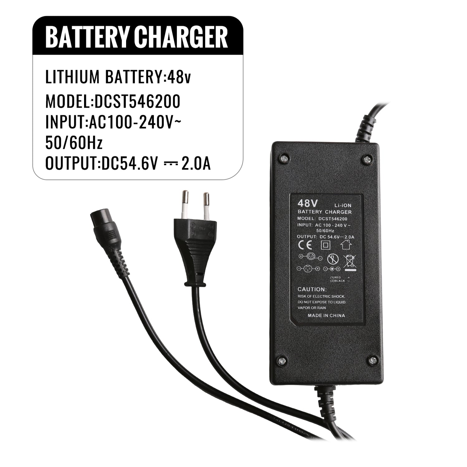 SUNNIGOO X7&N3 Charger | 54.6V 2A Fast Charging