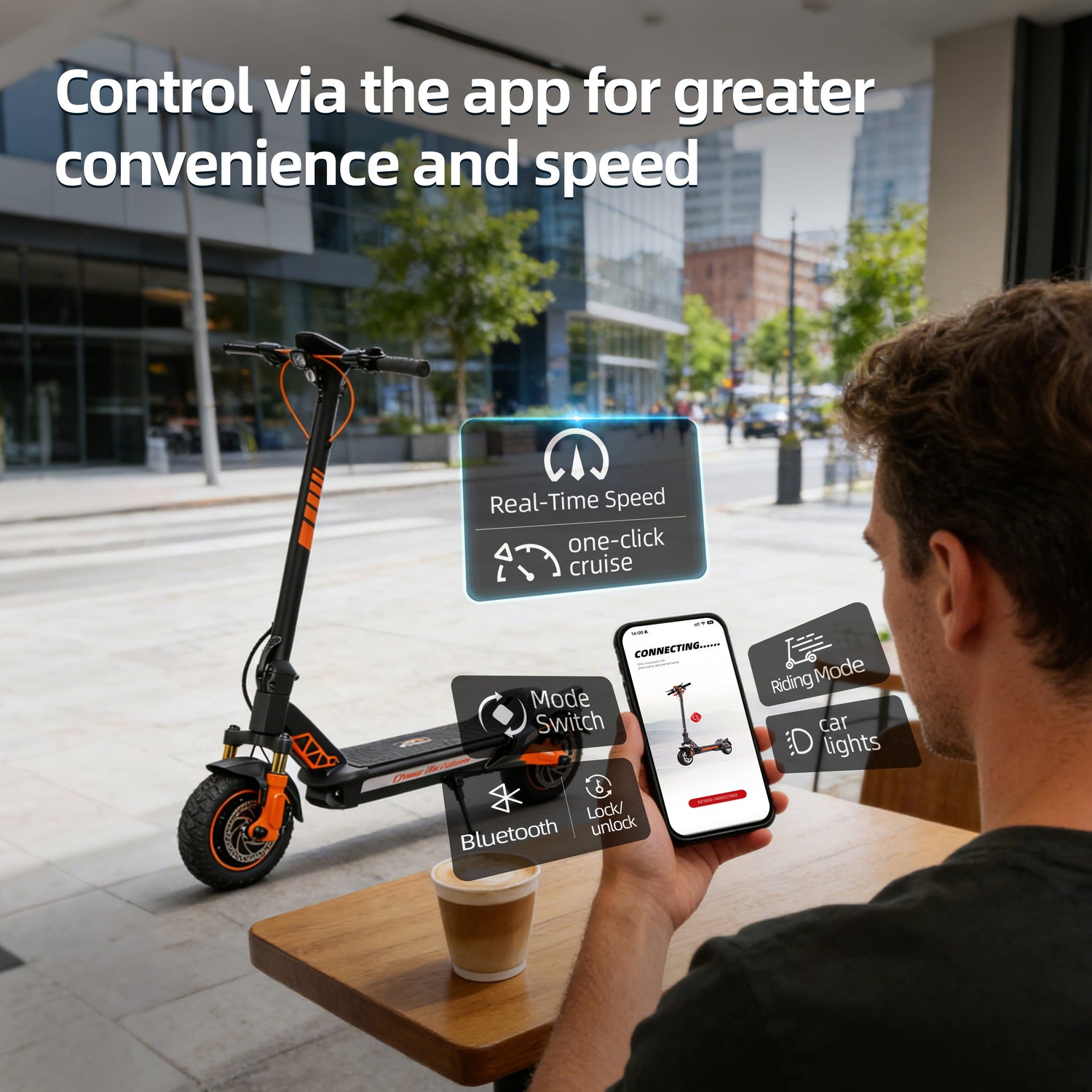SUNNIGOO RS1000 Dual Motor Electric Scooter – 3200W Peak, 50km/h