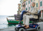 L3 mobility scooter on the Italian Riviera promenade in Camogli