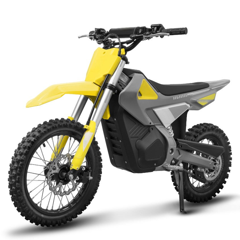 SUNNIGOO M200 electric dirt bike, yellow/grey