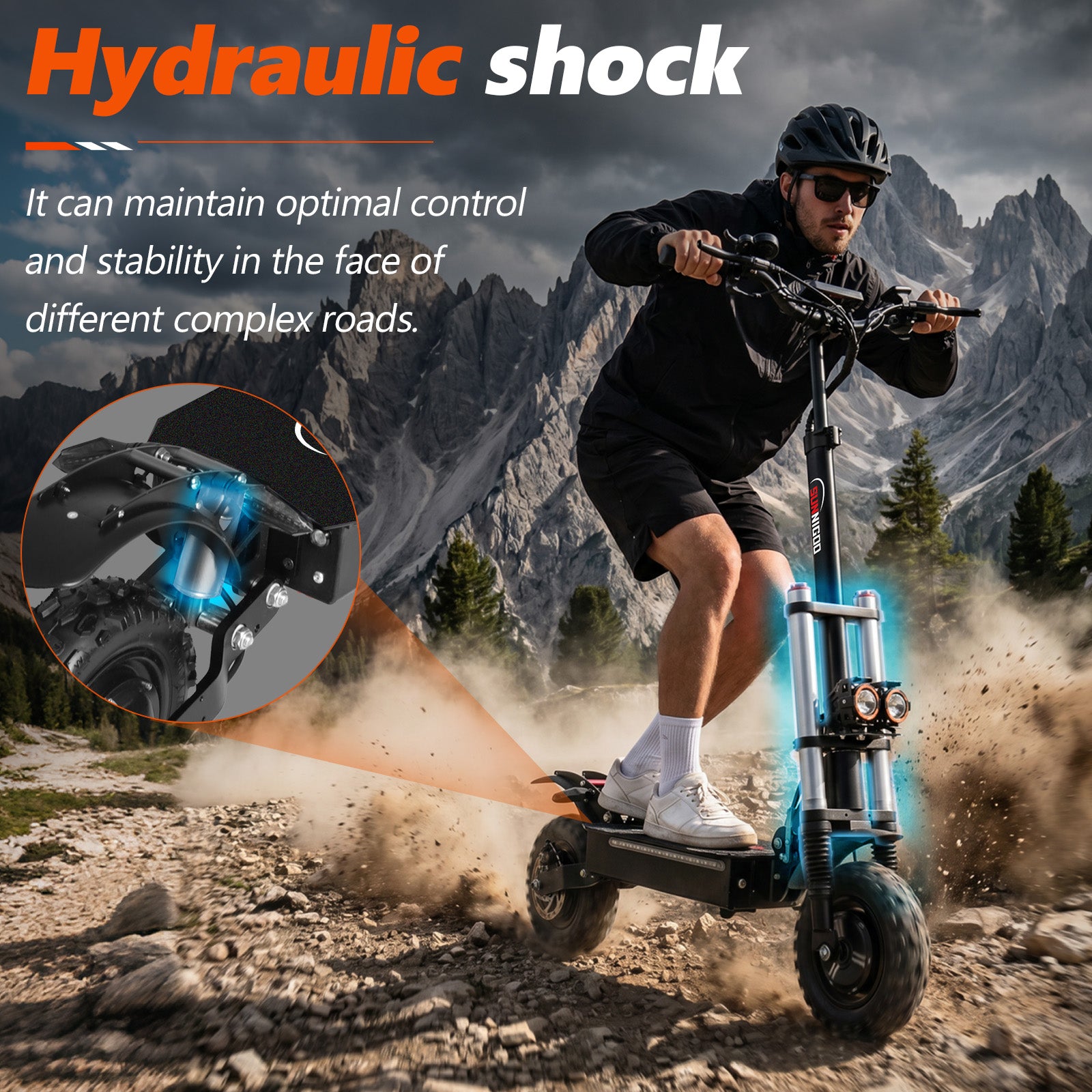 SUNNIGOO X10 feature 04 - off-road electric scooter