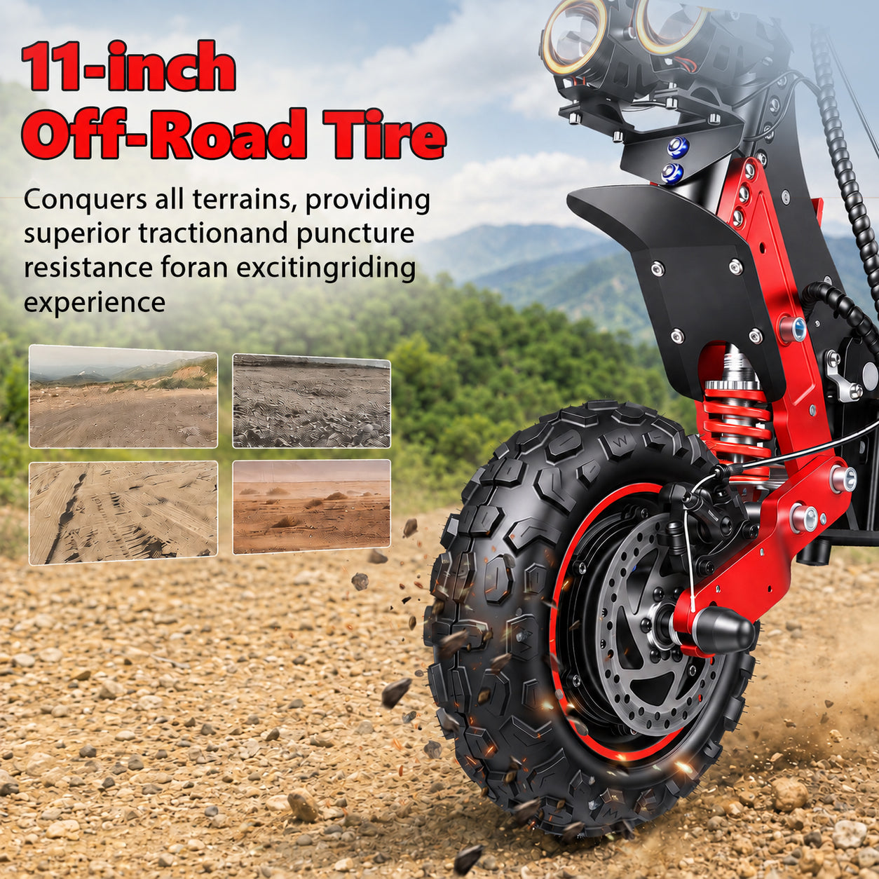 SUNNIGOO X7 feature 02 - off-road electric scooter