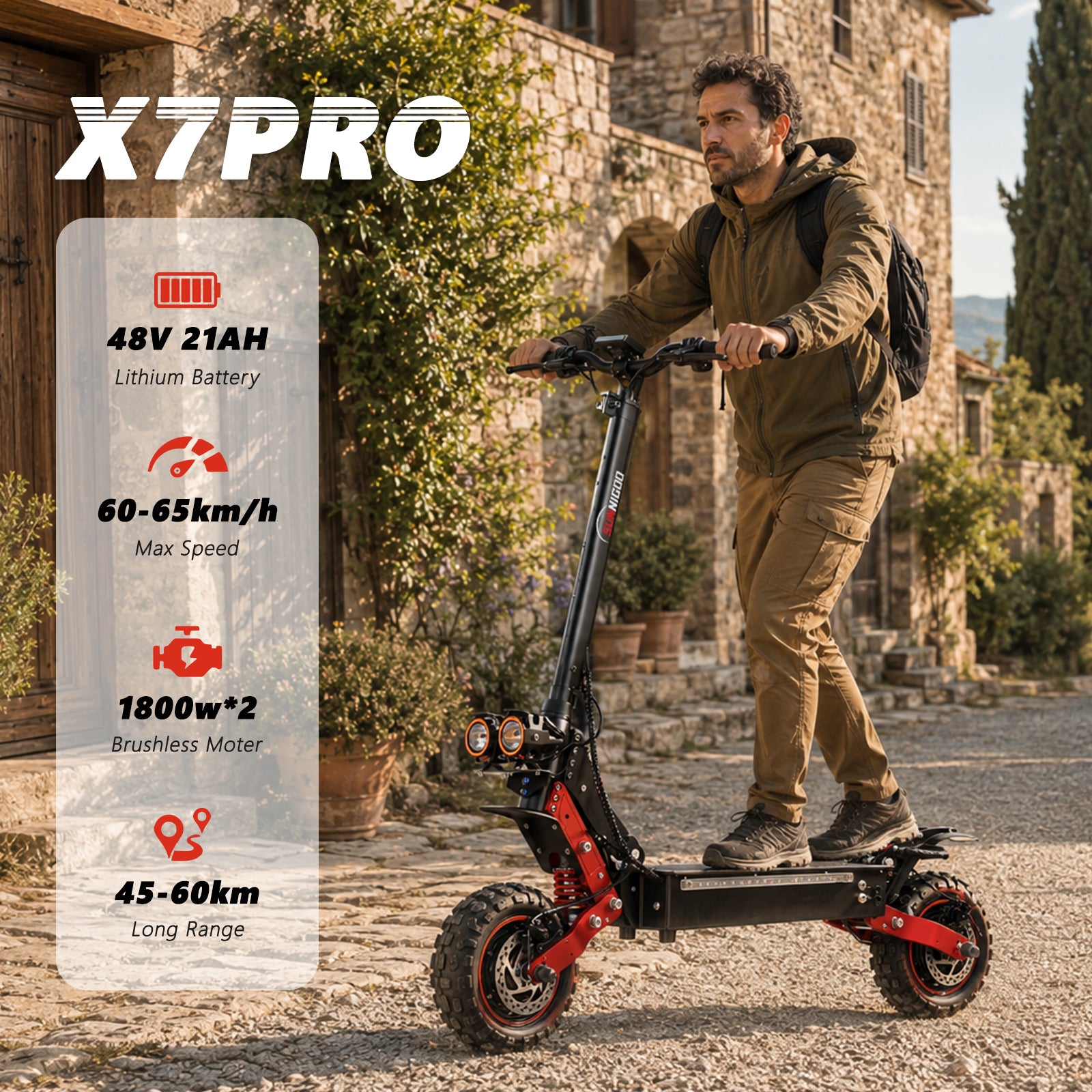 SUNNIGOO X7PRO main - off-road electric scooter