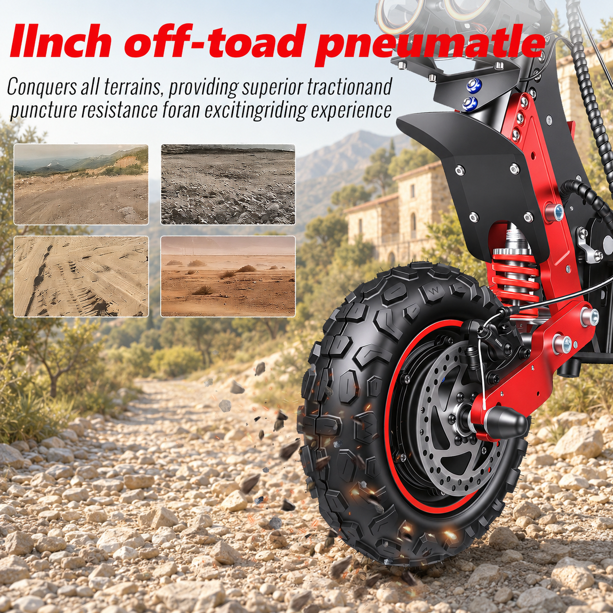 SUNNIGOO X7PRO tire - off-road electric scooter